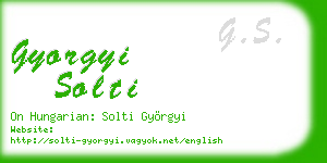 gyorgyi solti business card